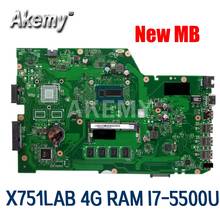 X751LAB MAIN_BD._4G/I7-5500U Mainboard REV 2.5 For Asus X751L X751LAB R752L R752LD R752LN X751LD X751LJ DDR3 Laptop motherboard 2024 - buy cheap