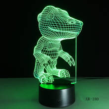 dinosaur model  3D LED Table Lamp 7 Colors Visual Illusion LED Lights Friends Party Gift Drop AW-180 2024 - buy cheap