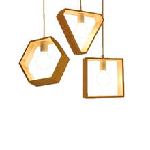 Luminária pendente de madeira criativa, lâmpada moderna para sala de estar, sala de jantar, suspensão, luminária industrial, nórdica, arte para casa, decoração 2024 - compre barato