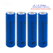 4 шт./лот AA Ni-MH 3200mAh батарея 2A батареи 1,2 V AA Аккумуляторная батарея Ni-MH батарея для дистанционного управления игрушки светодиодные фонари 2024 - купить недорого