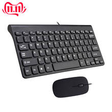 Ratón y teclado inalámbricos con cable USB, 800, 1000, 1200, 1600DPI, 78 teclas, 12 teclas Multimedia, 2,4 GHz, ultrafino 2024 - compra barato