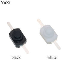 Yuxi 1a 30v dc 250v branco/preto, mini tocha botão de pressão desligamento para tocha elétrica 1208yd pn36 2024 - compre barato