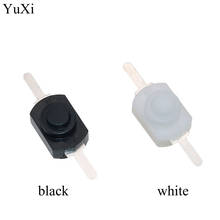 YuXi 1A 30V DC 250V White/Black Latching On Off Mini Torch Push Button Switch for Electric Torch 1208YD PN36 2024 - buy cheap