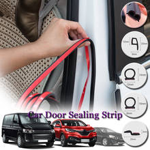 Car Door Sealing Strip 2 Meters P B D Z Type Car Rubber Seal Sound Insulation Weatherstrip Edge Trim Noise Insulation Accessory 2024 - buy cheap