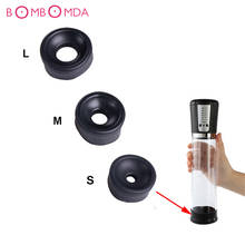 Male Silicone Penis Pump Sleeve Ring Cock Pump Seal Trainer Enlarger Accessories Cock Erection Exerciser Adult Sex Toys for Men 2024 - buy cheap