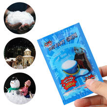 1 пакет искусственный Снежный порошок быстрого приготовления пушистые снежинки праздничные вечерние украшения для рождества свадьбы искусственные снежинки 2024 - купить недорого