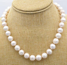 AAA 9-10MM SOUTH SEA WHITE PEARL ROUND NECKLACE 18 INCH 2024 - buy cheap