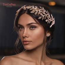 YouLaPan HP353 Pearl Bridal Hair Vine Bridal Headband Alloy Leaf Headwear Handmade Tiara Wedding Hair Accessories Headdress 2024 - buy cheap