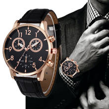 Relogio Masculino часы мужские Ретро дизайн кожаный ремешок часы Erkek Kol Saati аналоговый сплав Montre кварцевые наручные часы Reloj Hombre 2024 - купить недорого
