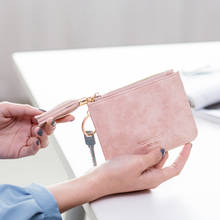 New Tassel Keychain Short Ladies Leather Wallet Ladies Zipper Wallet Fashion Metal Key Ring Wallet Fashion Purse Card Holder 2024 - buy cheap