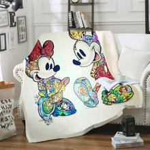 Disney Mickey Minnie Mouse Blanket Cartoon Sherpa Fleece Blankets Throws on Bed/Crib/Couch 150x200CM Baby Girls Boys Kids Gift 2024 - buy cheap