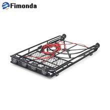 1/10 RC Crawler Metal Roof Rack Luggage with Lights for Traxxas TRX4 Axial SCX10 Wraith 90018 D90 TAMIYA CC01 Upgrade Parts 2024 - buy cheap