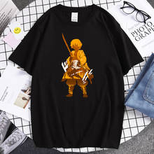 Zenitsu Demon Slay Nidozi Tee Shirt Men Short Sleeve Spring Autumn Hip Hop Funny Mens T Shirt T-Shirt Tops Brand Streetwear 2024 - buy cheap