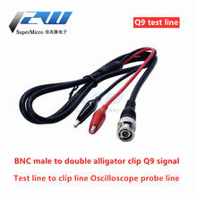 1m BNC Male to Dual Alligator Clip Oscilloscope Test Probe Leads Alligator Clips Roach Clip Cable 2024 - buy cheap