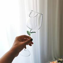 Wine Glass Rose Flower Shape Goblet Lead-Free Red Wine Cocktail Glasses Home Wedding Party Barware Drinkware Gifts 2024 - buy cheap