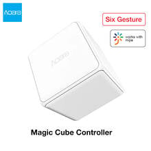 Aqara Magic Cube Smart Controller Zigbee Six Action Remote Control Smart Home Device Work With Aqara Gateway Hub For Mi Home App 2024 - buy cheap