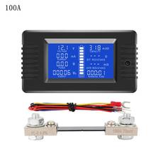 Dc 0-200v 50a/100a/200a/300a bateria tester monitor tensão atual capacidade de impedância watt ampere potência medidor de tempo c90a 2024 - compre barato