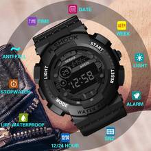 Роскошные светодиодный ские цифровые светодиодные часы HONHX 2019, цифровая Дата, будильник, водонепроницаемые спортивные мужские уличные электронные часы, Прямая поставка #1 2024 - купить недорого