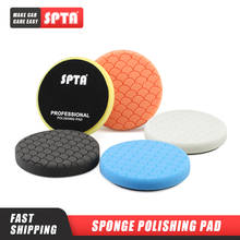 (Bulk Sales) SPTA  5.5" (140mm) / 6.5"(165mm) Car Spong Buffing Polishing Pads & Buffing Pads For DA/RO/GA Car Buffer Polisher 2024 - buy cheap