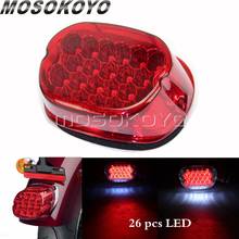 Motorcycle Integrated LED Brake Stop Taillight White License Plate Lights Rear Tail Lamp For Harley Dyna 883 Sportster XL 99-18 2024 - buy cheap