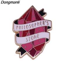 P5074 Dongmanli Red Gem Hard Enamel Pins Brooch Women Lapel Backpack Bags Badge Fashion Jewelry Gifts 2024 - buy cheap