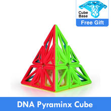 Newest QiYi DNA triangle 3x3 Colorful Stickerless Collection Magic Cube Speed Original MoFangGe Puzzle Educational Toys 2024 - buy cheap