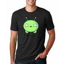 Горячая футболка размера плюс Mooncake Chookity Final Space Geek футболки мужские Органические Хлопковые футболки с коротким рукавом модные мужские футболки 2024 - купить недорого
