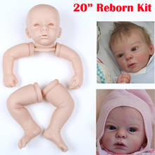 Reborn kit boneca bebê em branco molde diy lifelike macio silicone vinil toque suave real bebe reborn boneca peças 2024 - compre barato