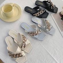 Шлепанцы EOEODOIT женские кожаные, повседневные сандалии на плоской подошве, открытый носок, тапочки для отдыха, летняя обувь 2024 - купить недорого