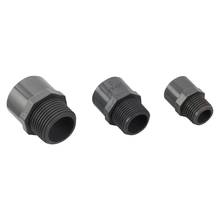 2Pcs I.D 20/25/32mm PVC Pipe Connector Water Tank Aquarium Socket Inlet Outlet Joint  Pipe Drainage Connector 1/2"3/4" 1" Thread 2024 - buy cheap