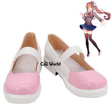 Doki Doki Literature Club Monika Games Customize Cosplay Flat Shoes 2024 - buy cheap