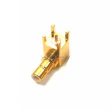 10 peças conector rf coaxial 50ohm smb macho ângulo reto montagem pcb 2024 - compre barato