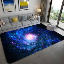 3D azul cielo estrellado de la alfombra de la habitación de los niños suave Puerta de baño fllor Mat espacio alfombra para balcón baño alfombra antideslizante felpudos tapis salon alfombra 2024 - compra barato