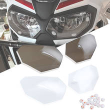 Protetor de tela de farol dianteiro crf 1000l, proteção para honda crf1000l crf1000 l africa twin 2016 2017 2018 2019 2024 - compre barato