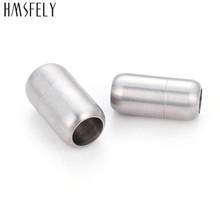HMSFELY-accesorios para pulsera de cuero, hebillas magnéticas de acero inoxidable 316L, con agujeros de 6mm y 8mm 2024 - compra barato