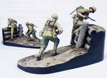 Modelo de resina de kit de construção figura de soldados americanos são combates (não contendo base) 1/35 2024 - compre barato