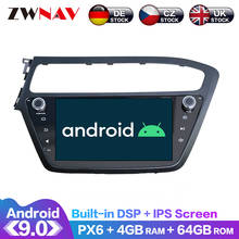 Radio con GPS para coche, reproductor Multimedia con Android 9,0, 9 pulgadas, 4 + 64G, DSP, sin DVD, navegación, para HYUNDAI I20 2018 2019, conducción izquierda, grabadora de cinta 2024 - compra barato