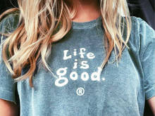 Life is good футболка Веселая 100% хлопок tumblr Цитата Женская графическая футболка гранж хипстер модная унисекс Повседневная футболка Топ 2024 - купить недорого