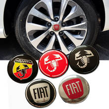 4 шт./компл. 60 мм Центральная втулка колеса автомобиля крышки Скорпион логотип для FIAT Abarth 500 панда Гранд пунто 124 лицензии продажа Croma 2024 - купить недорого