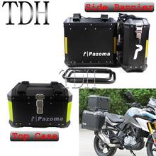 Caixa lateral + estojo de 45l superior da motocicleta, 2x36l para armazenamento de bagagem de carga para suzuki, bmw r1200gs, r1250gs, f800gs 2024 - compre barato