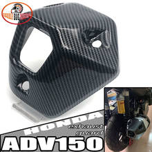 Acessórios para motocicletas exaustores, capa decorativa em fibra de carbono, para adv 2019, 2021, 150 ", 21'adv 150 2024 - compre barato