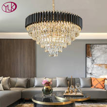 Luxury Modern Crystal Chandelier For Living Room High Quality Black Cristal Lamps Loft Chain LED Crystals Lamp 2024 - buy cheap