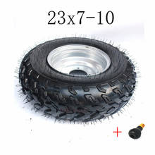 GO KART KARTING ATV UTV Buggy AT23X7-10 Inch Wheel Tubeless Tyre AT23x7-10 Inch Vacuum Tire with Aluminum Alloy Hub 2024 - buy cheap