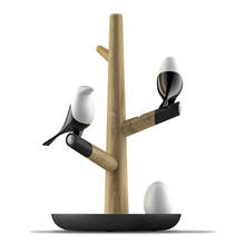Ночной светильник Magpie Bird с зарядкой от USB, Интеллектуальная Индукционная Светодиодная настольная лампа, маленькие яйца светодиодный Светодиодный светильник, домашнее украшение, светильник 2024 - купить недорого