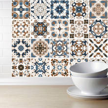 Adesivo de azulejo estilo retrô, decoração da casa, da cozinha, do marrocos, para parede árabe, respingo, autoadesivo 2024 - compre barato