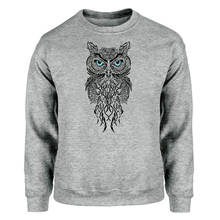 Animal Owl Hoodies Men Sweatshirts Ancient Crewneck Sweatshirt Hoodie Winter Autumn Fleece Warm Vintage Symbol Sportswear Mens 2024 - buy cheap