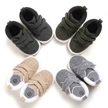 Zapatos de cuna de suela suave para bebé recién nacido, botas cálidas, zapatillas antideslizantes, transpirables y sólidas para primeros pasos de 0 a 18M 2024 - compra barato