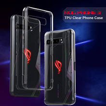 Case For Asus Rog Phone 3 Soft Luxury Transparent Shockproof Clear Thin Silicone Cases For Rog Phone 3 III ZS661KS  Back Cover 2024 - buy cheap