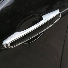 Para jaguar E-PACE xe xf xfl f-pace chrome exterior maçaneta da porta lateral capa guarnição para land rover discovery range rover sport l494 2024 - compre barato