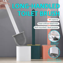 Silicone Toilet Brush Bathroom Clean Tool Set Wall Hanging With Holder Deep Clean Brush Household Floor Bathroom Clean Accessori 2024 - buy cheap